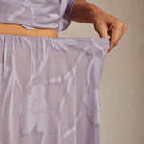 Floral Chiffon Midi Skirt