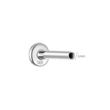 Base plana em ouro maciço 14K 5mm/6,5mm/8mm