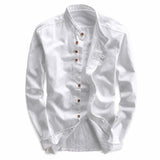 Kyoto - Men's Ultra Comfortable Band Collar Shirt