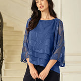 Chiffon Floral Layered Blouse