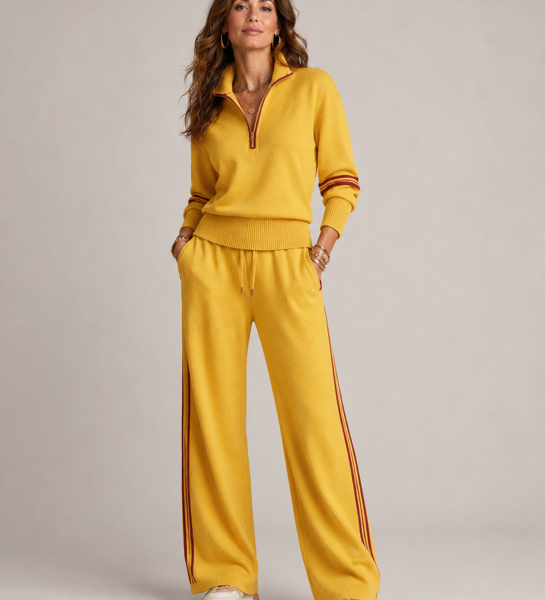 FRESH LABEL | Serena - Zip Sweater Set