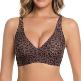 🎉Final 12 Hours- Only ￡9.99!!🌸💕 Jelly Wireless Womens Comfortable Wireless Bras Push Up Bralettes Seamless Tshirts Bras Deep V Everyday Bras