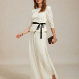 Straight Leg Pant With Chiffon Split Leg Overlay
