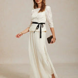 Straight Leg Pant With Chiffon Split Leg Overlay