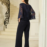 Chiffon Floral Layered Blouse