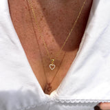 Alma Charm Necklace & Alma Studs Set Gold