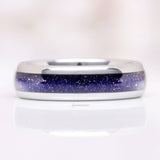 Starry Night Wedding Band in Tungsten Carbide (6mm)