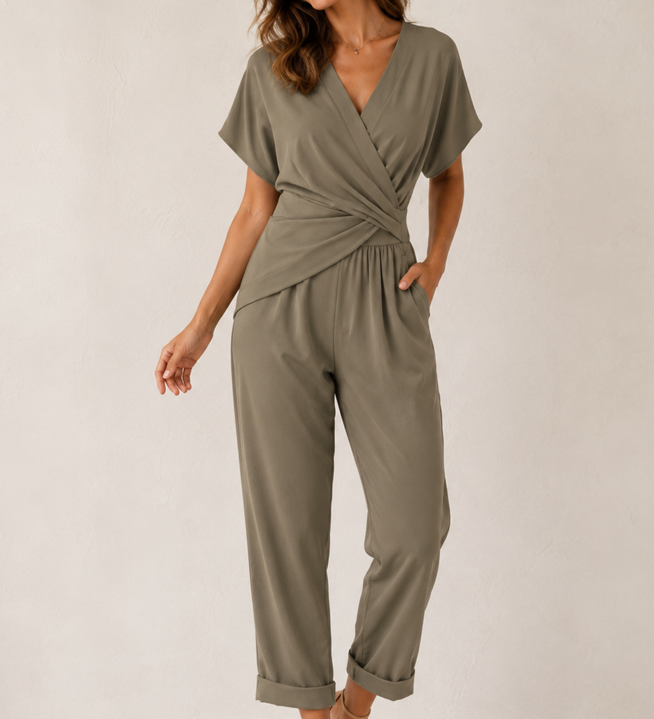 FRESH LABEL | Christina Overslag Jumpsuit