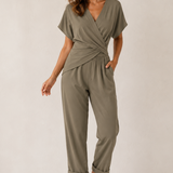 FRESH LABEL | Christina Overslag Jumpsuit