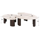 Salontafel Jisu - Japandi - Organisch - Taj Mahal - Set van 2