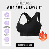 🎉LAST DAY SALE -70% OFF⚡Front Closure Cross-Back Wireless Posture Bra