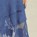 Floral Chiffon Midi Skirt