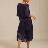 Floral Chiffon Midi Skirt