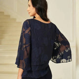 Chiffon Floral Layered Blouse