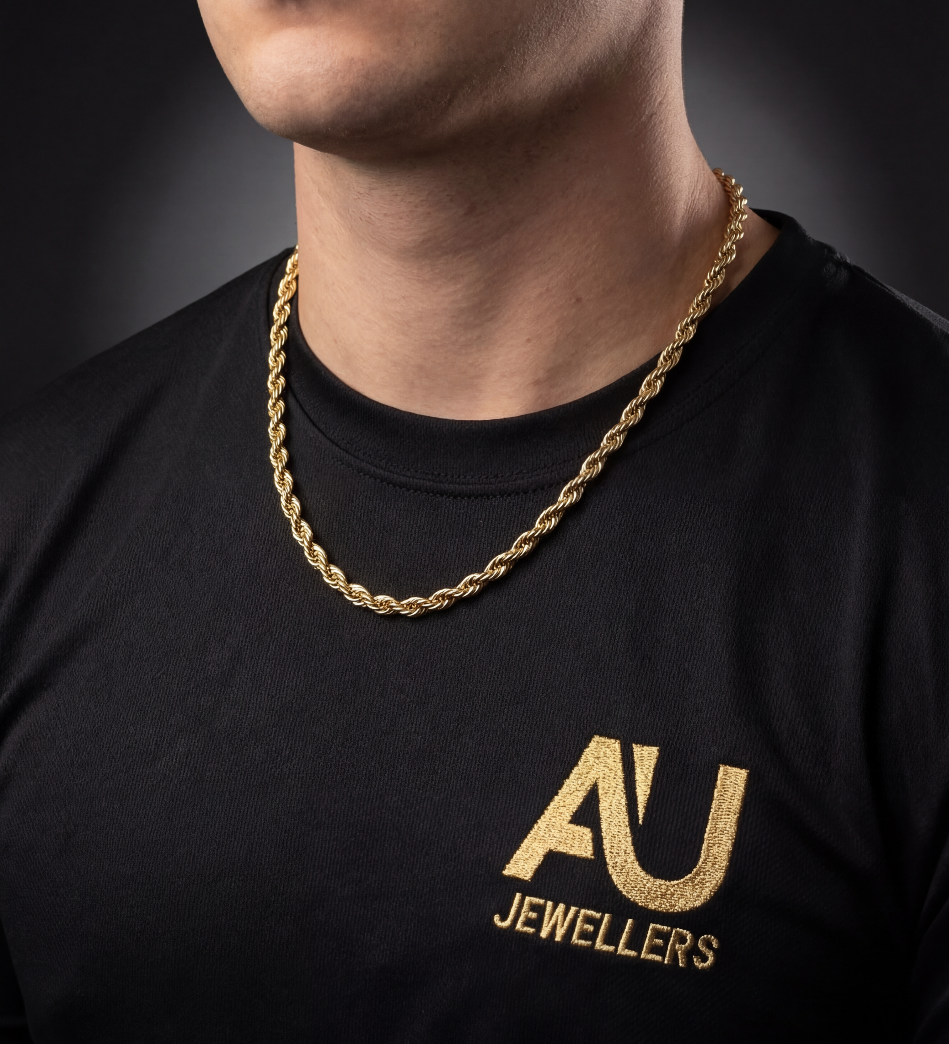 9ct Gold Filled Rope Chain 6mm