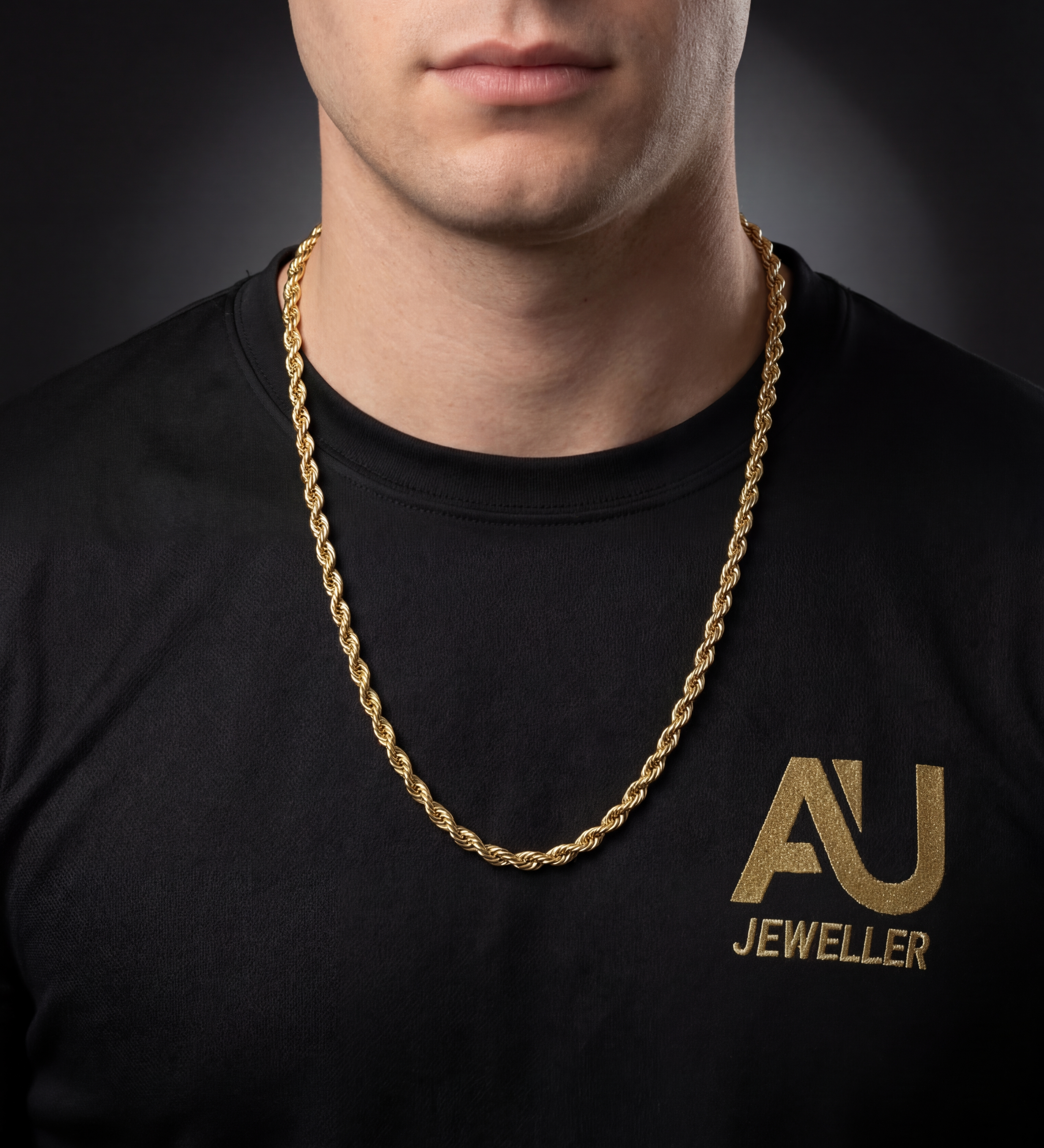 9ct Gold Filled Rope Chain 6mm