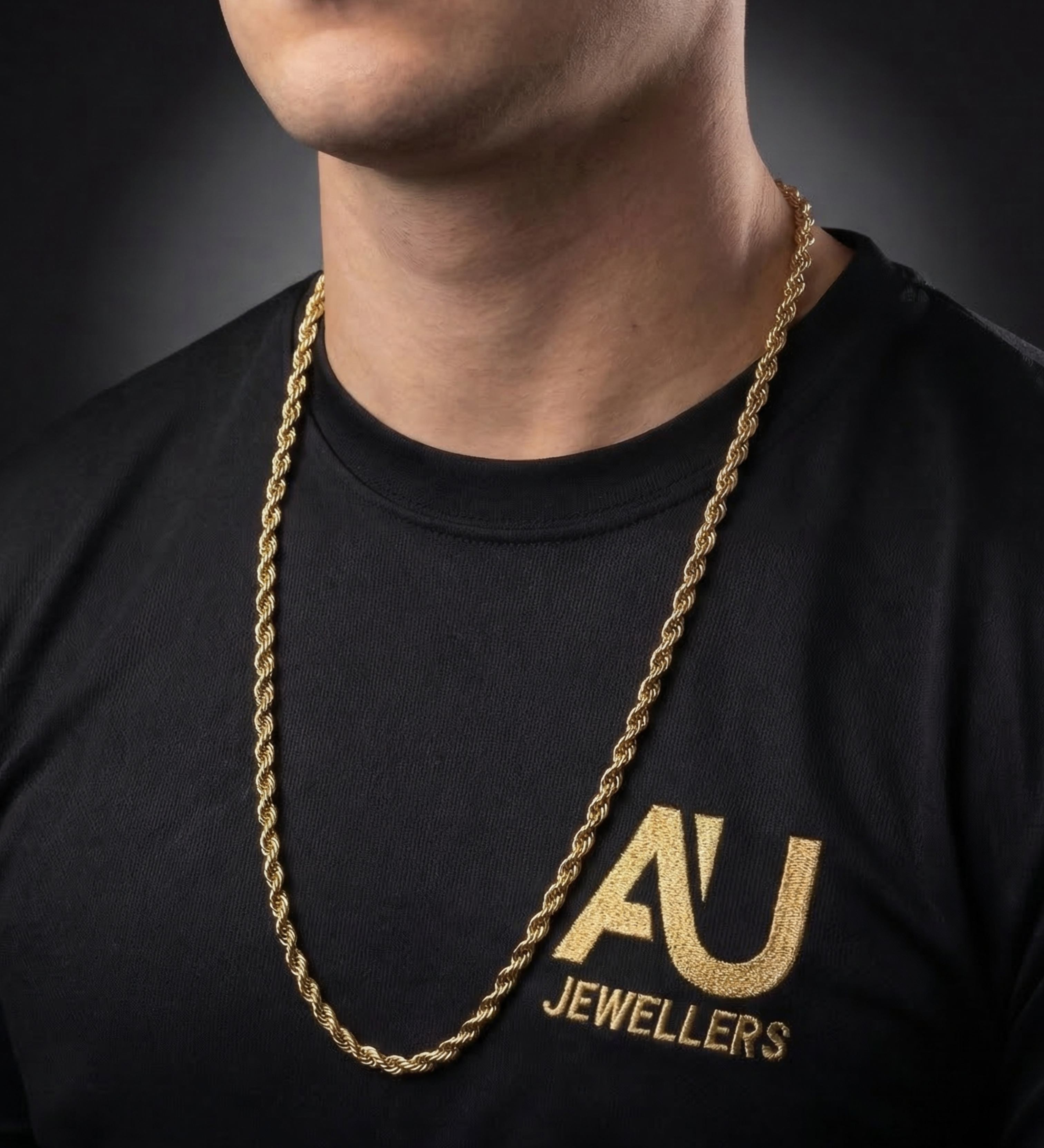 9ct Gold Filled Rope Chain 6mm