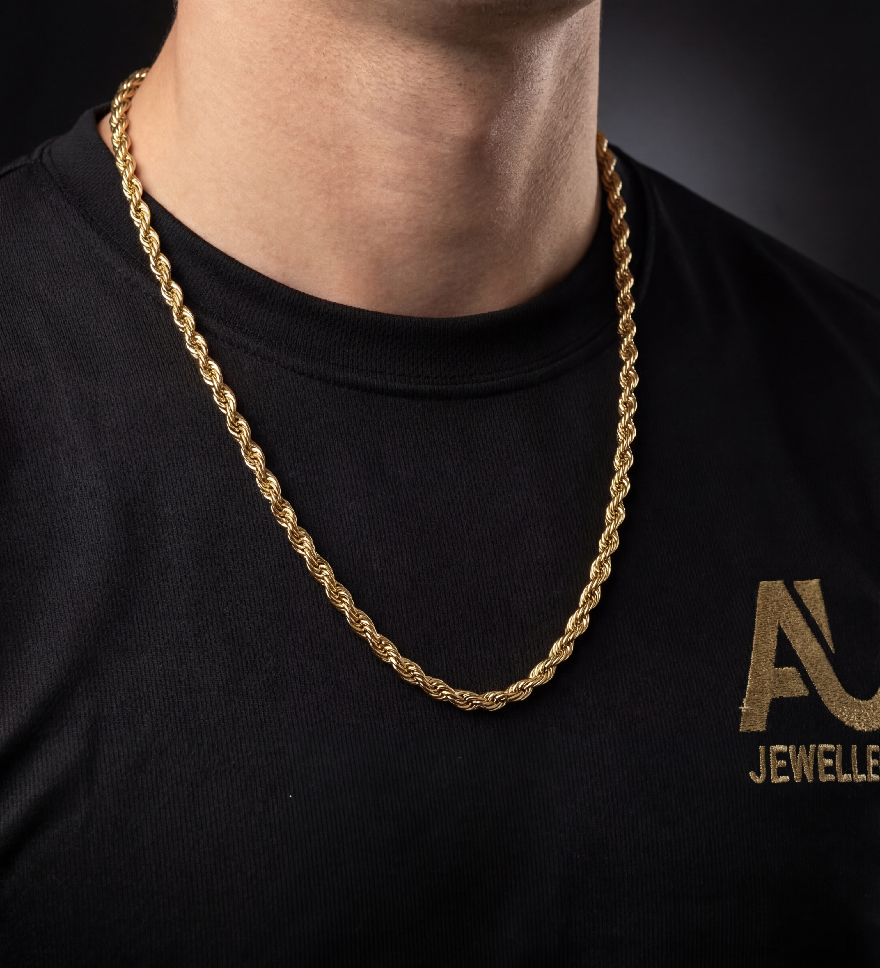 9ct Gold Filled Rope Chain 6mm
