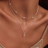 Silver Ten Pearl Choker