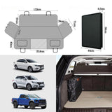 Waterproof Hard Bottom Dog Car Seat Cover with Mesh Window