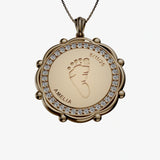 Personalised Baby Footprint Pendant