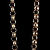 8MM GOLD DIAMOND CUT PATTERN BELCHER CHAIN