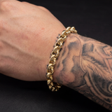 9ct Gold Filled Belcher Bracelet 8mm