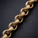 9ct Gold Filled Belcher Bracelet 8mm