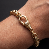9ct Gold Filled Belcher Bracelet 8mm