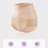 🌸 Last Day Special Price £9.99 ! 🔥Buy 1 Get 1 Free🎁Plus-Size High-Waist Cross Tummy Control Panties