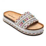 Britt Silver Slippers