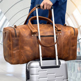 Lark Buffalo Leather Duffel Bag for Men