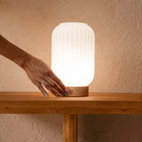 Lilly Light Brown Unique Rechargeable Lamp