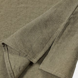 Men's Casual Solid Stand Collar Half Placket Short Sleeve Shirt