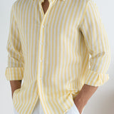 Marini Porto Cervo Striped Linen Shirt