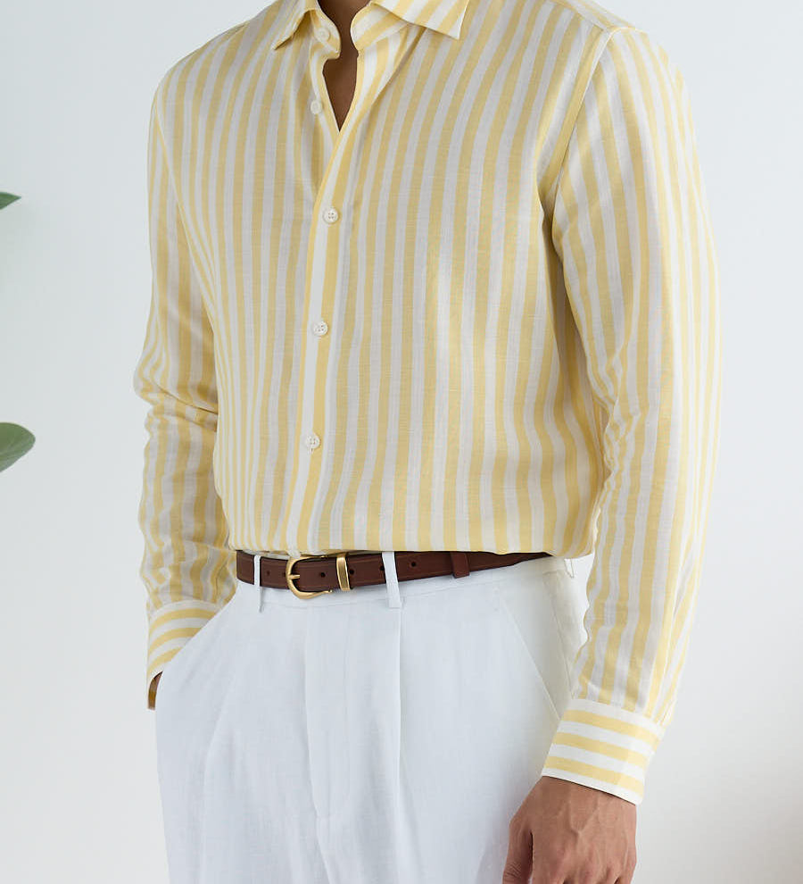Marini Porto Cervo Striped Linen Shirt
