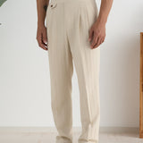 Marini Napoli High Waisted Linen Gurkha Pants
