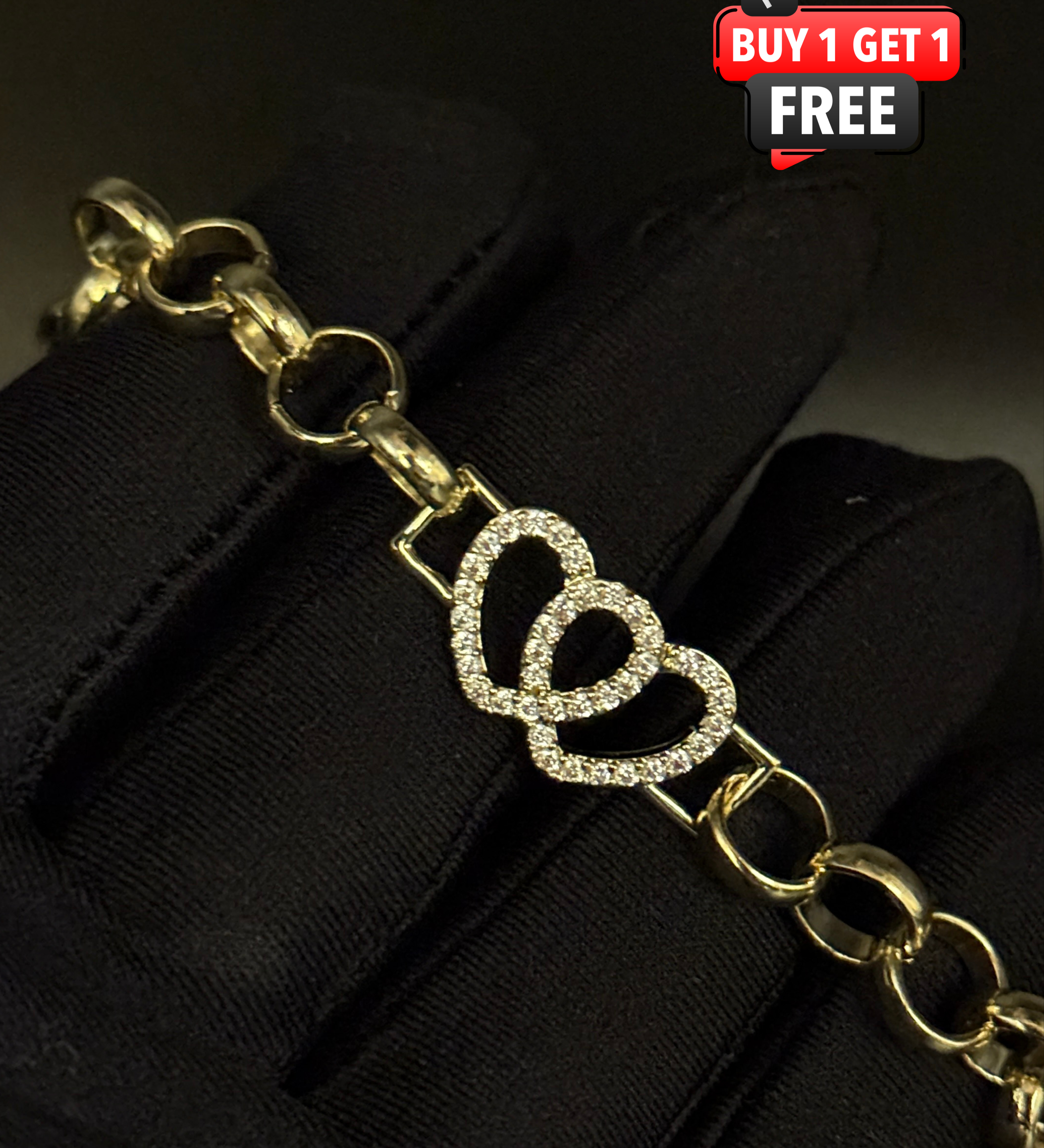 Gold Filled Kids Charm Belcher Bracelets