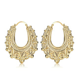 GOLD XL 48MM LONG GYPSY CREOLE EARRINGS