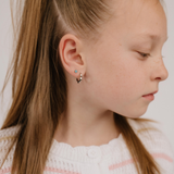 Scalloped Daisy Titanium Hoops