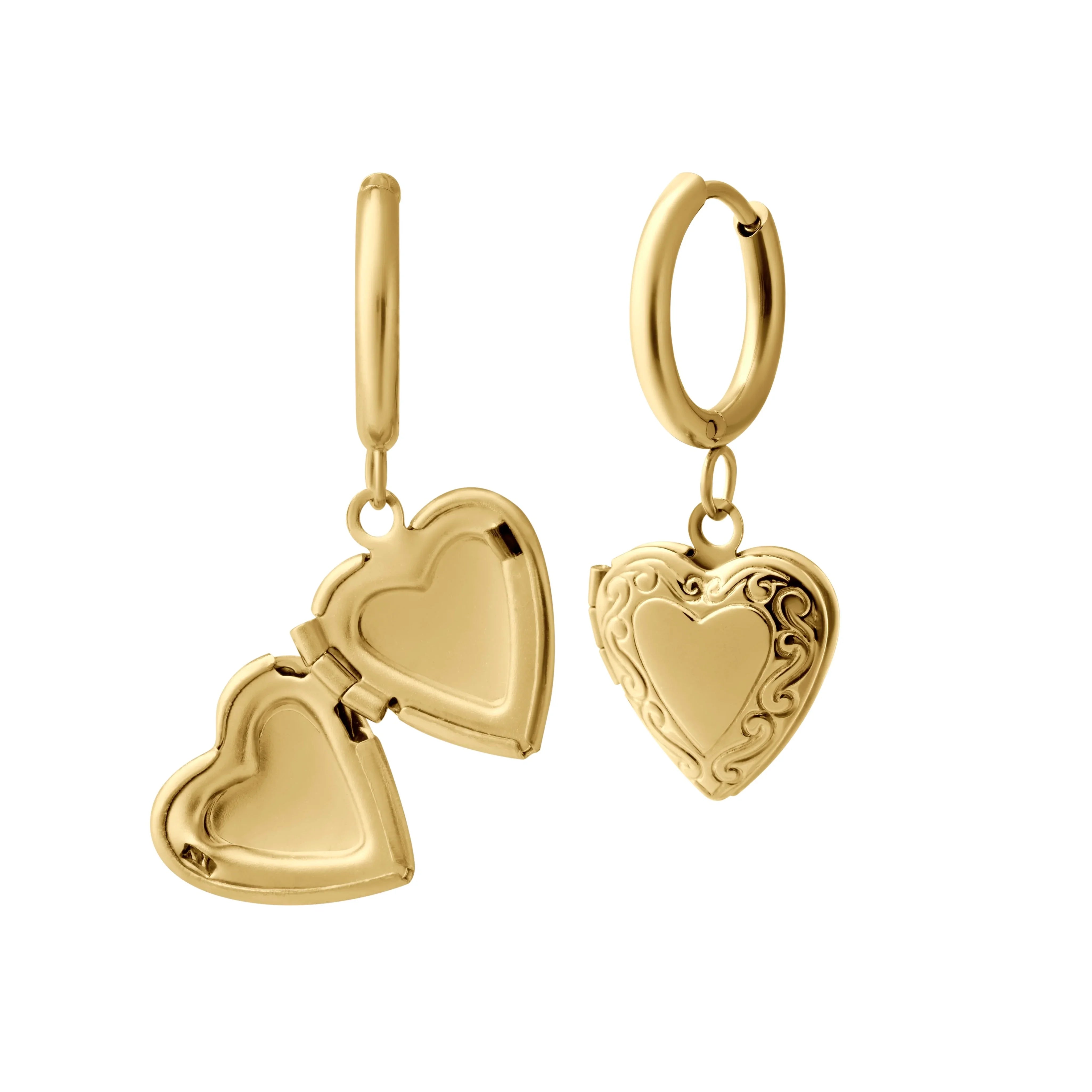 Vletter Locket Love Letter Locket Hoops – Relief Health