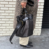 Belted Jane - Heritage "Broken-In" Leather Black