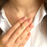 Mi Amor Interlocking Charm Necklace & Alma Studs Set Gold