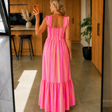Iris Maxi Dress - Fuchsia