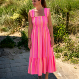 Iris Maxi Dress - Fuchsia