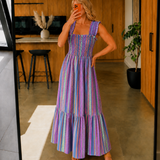 Iris Maxi Dress - Blue