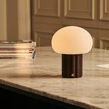 Jord Dark Brown Rechargeable Table Lamp