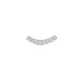 Piercing de orelha crescente em ouro maciço 14K
