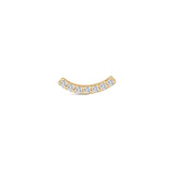 Piercing de orelha crescente em ouro maciço 14K