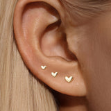 Piercing de orelha SweetHeart em ouro maciço 14K